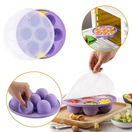 

7 Cavity Silicone Cake Mould Airfryer Muffin Pans Microwave Oven Baking Mould Non-stick Airfryer Baking Pan Kitchen Cake Tools