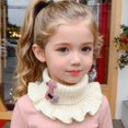thumbnail image 5 of Daznico Warm Knitted Scarf with Lace for and Kids Winter Neck Warmer Cold Weather, 5 of 6