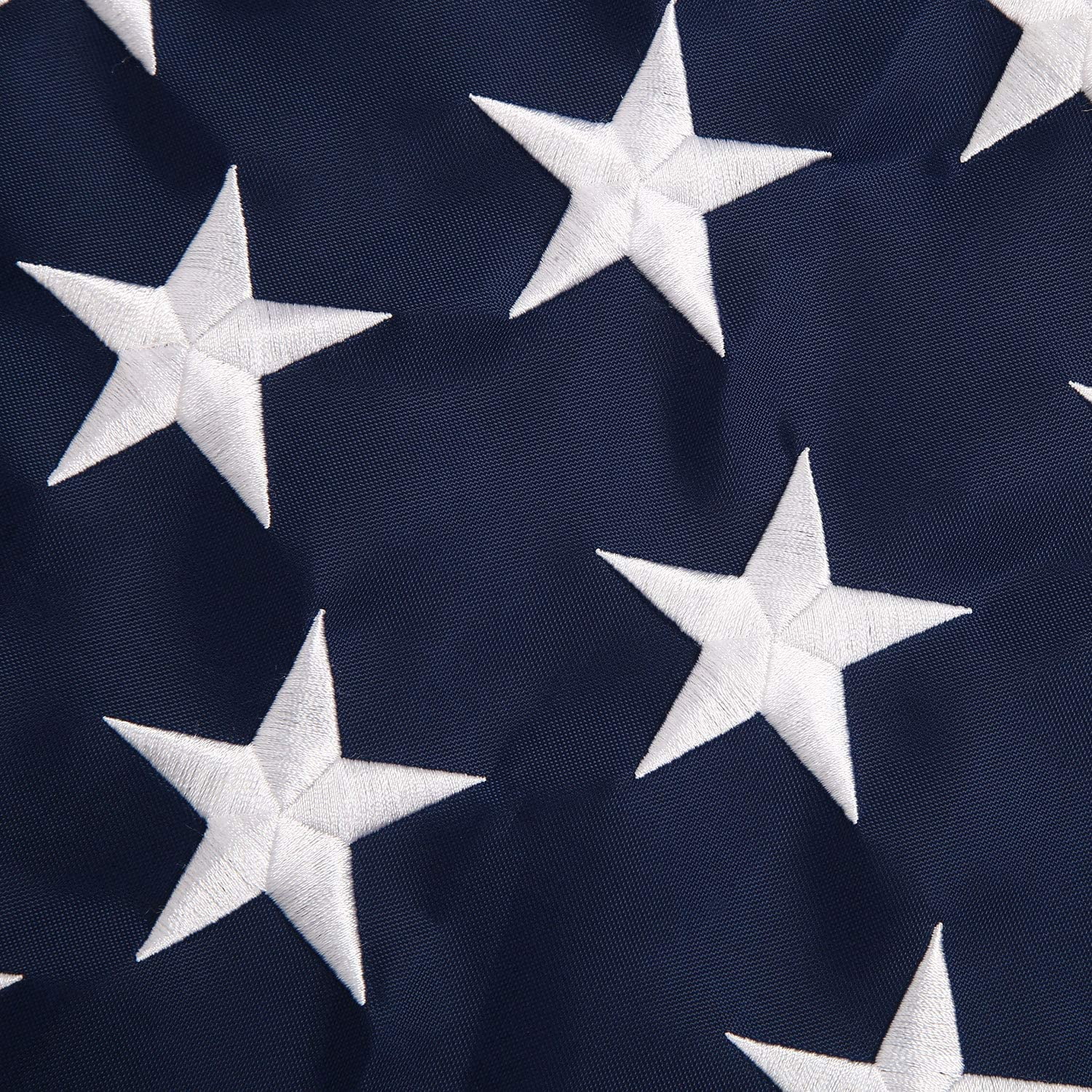 TOPFLAGS 5x8 feet 50 stars American Flag,Embroidered 210D Embroidered Stars,Sewn Stripes,3 Brass Grommets,Indoor/Outdoor,Vibrant Colors,Quality Polyester,US USA Flag
