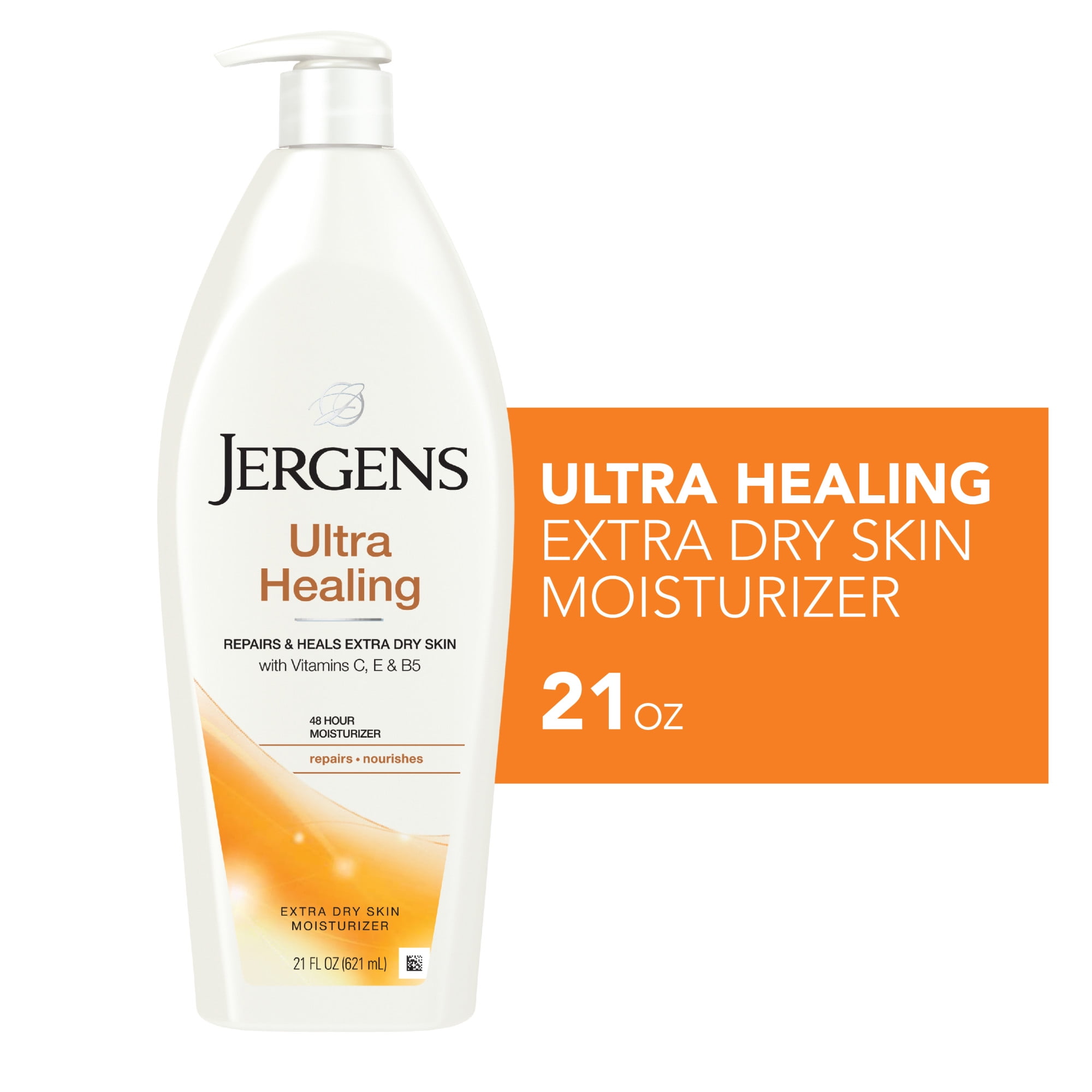 Jergens Hand and Body Lotion, Ultra Healing Dry Skin Moisturizing Body Lotion, 21 Oz