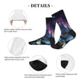 thumbnail image 4 of Pofeuu Fantasy Landscape Starry Night Print Crew Socks, Adult Running Hiking Socks for Youth and Adult, 4 of 7
