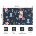 thumbnail image 5 of Dark Blue Christmas Santa Pattern Door Rugs,Washable Non Slip Door Mats Indoor,Decorative Door Mats,Entry Mat Indoor for Entrance,Bedroom,Kitchen,Bathroom,17"x30", 5 of 6