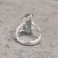 thumbnail image 5 of Natural Aquamarine Ring, Rough Aquamarine Gemstone Ring, March Birthstone, Hammered, 925 Sterling Silver, Womens Ring, Christmas, Thanksgiving, Handmade, Statement Jewelry, Raw Gemstone Jewelry, 5 of 6