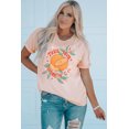 thumbnail image 2 of POGLIP T-Shirt Graphique à Col Rond Imprimé Fruits Rose pour Femmes, 2 of 6