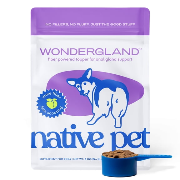 Native Pet WonderGland Fiber Supplement for Dogs, Digestive and Anal Gland Support, 8oz