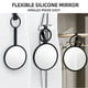 thumbnail image 3 of Espejo de ducha TAILI de silicona antivaho, antivaho, para colgar, negro, 3 of 8