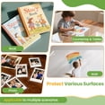 thumbnail image 5 of UMIGGEE Clear Contact Paper Roll 17.7in x 118in Self-Adhesive Vinyl Covering Peel and Stick for Books, Shelves, Documents, Drawers & Crafts – Removable & Easy to Apply, 5 of 7