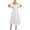 White, variant on YuXingFu Womens Plus Size Cotton Dresses Maxi Crew Neck Plus Size Womens Dress Short Sleeve for Beach Long Casual Summer White S
