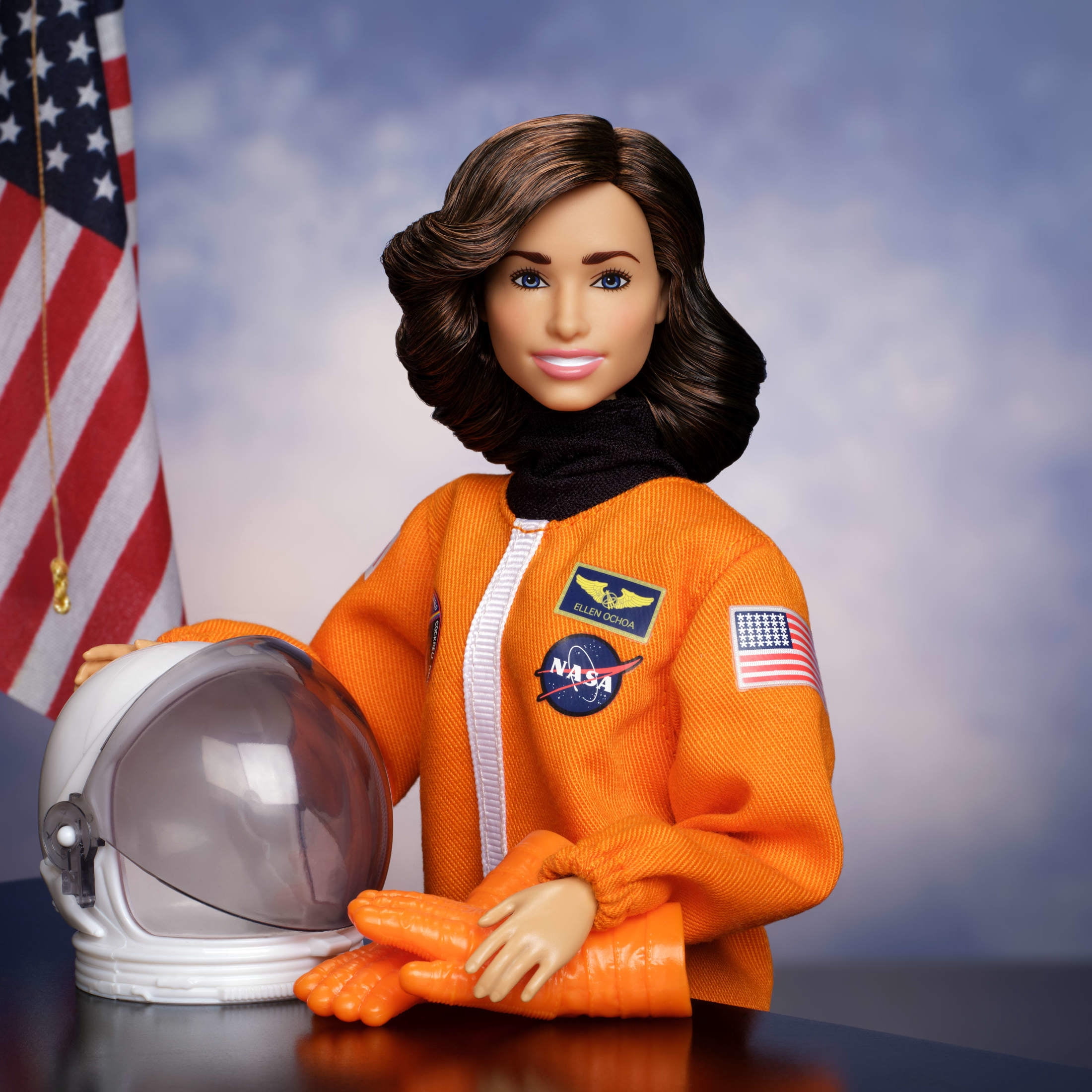 Barbie Signature Inspiring Women Ellen Ochoa Fashion Doll Collectible, Astronaut Suit & Accessories