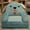 Blue, variant on Big Sale ! WOAHU Cushion,Plush Foldable Kids Sofa Backrest Armchair 2 In 1 Foldable Children Sofa Cute Cartoon Lazy Sofa Children Flip Open Sofa Bed for Living Room Bedroom Liner Filler
