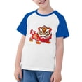 thumbnail image 1 of RXIRUCGD 2025 Vêtements d'Été pour Enfants Tout-Petits Garçons Filles Mode Mignon Col Rond Imprimé Manches Courtes Haut, 1 of 6