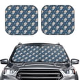 thumbnail image 6 of Lsque Space Puppy 2 PCS Windshield Sun Shade | CarFoldable Window Covers | Car Accessories Reflect UV for Universal Cars SUV Truck | Large, 6 of 7
