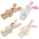 thumbnail image 5 of 4 mini conejitos de peluche, adorables muñecos de conejo con cordón corto, colgantes de conejo de peluche pequeños, 5 of 7