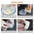 thumbnail image 2 of Sushi Mold Portable Multi Shape Rice Ball Non Stick Mould DIY Sandwich Bento Kitchen Decoration Accessories for Camping Heart, 2 of 9