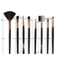 thumbnail image 3 of Juego de brochas de maquillaje HUOGUO, 25 unidades, brochas para colorete y sombra de ojos, 3 of 5
