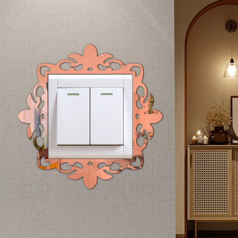 Shpwfbe room decor Switch Sticker Home Wall Sticker Mirror For Shop Home  Wall 