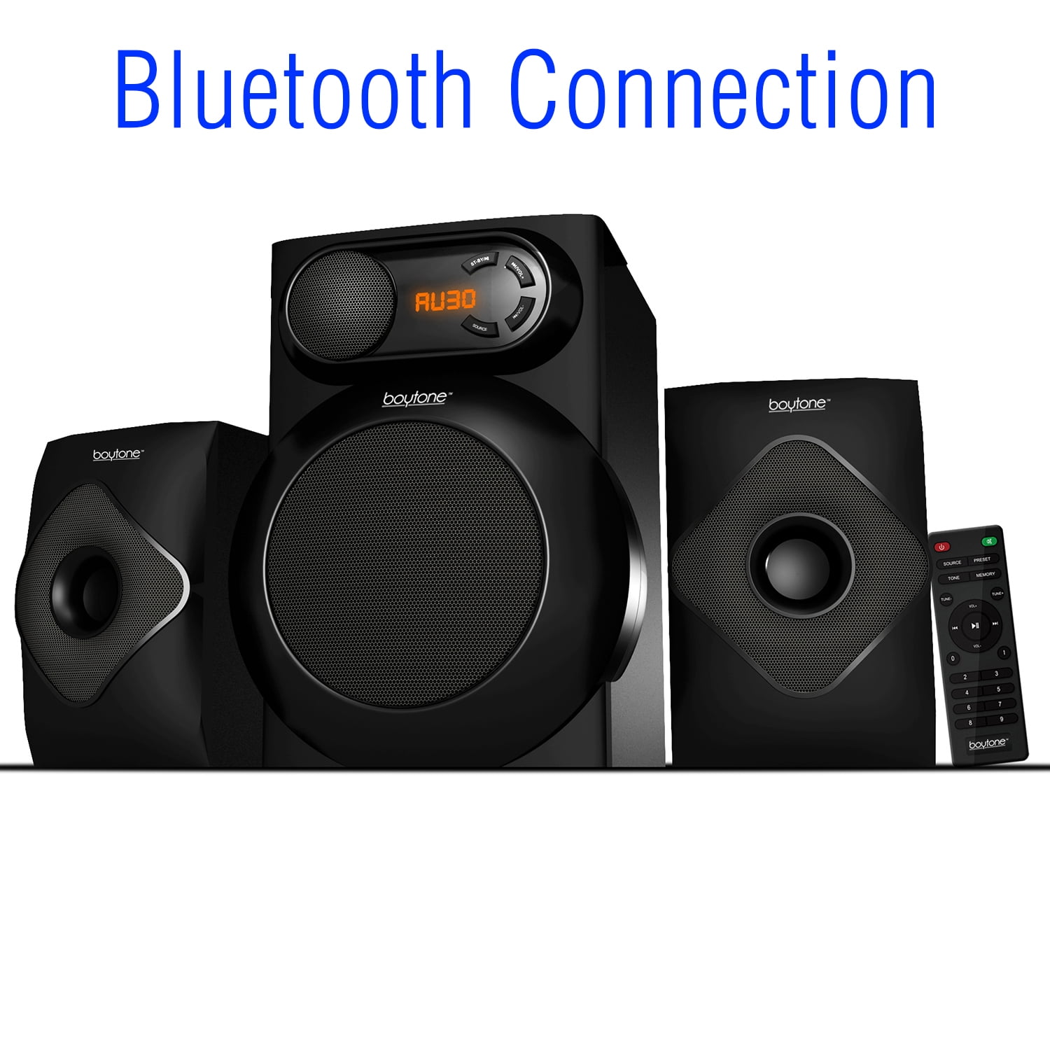 Boytone BT-220FN, Bluetooth Connection, 2.1 Multimedia speaker system ...