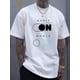 thumbnail image 1 of Music switch print tee shirt, Tees for Men, Casual Short Sleeve T-shirt for summer, 1 of 5