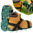 thumbnail image 2 of Lawn Aerator Shoes - Heavy Duty Spiked Sandals with 3mm Metal Spikes for Soil Aeration - Pre-Assembled One Size Fits All for Yard, Garden & Patio Grass Care, 2 of 4