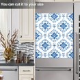 thumbnail image 4 of Dailycode Dishwasher Magnet Cover Magnetic Fridge Door Cover Home Kitchen Decor, Indigo Damask Wallpaper Design, 23"x 26", 4 of 6