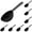 Black*10, variant on Small Scoops for Canisters, 5 Pack Plastic Scoopers for Containers, Black Coffee Measuring Scoop for Tea, Sugar, Cereal, Milk, Spices(7g)