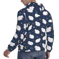 thumbnail image 6 of Lsque Cute Sheep 1 Pattern Casual Men's Hoodie,Hooded Sweatshirt with Kangaroo Pocket,Pullover Hoodie-Medium, 6 of 7