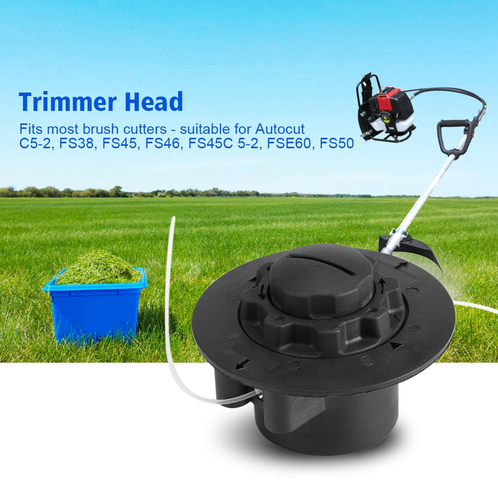 Details about   Grass Brush Cutter Trimmer Strimmer Head for Autocut C5-2 FS38 FS45 FS45C FS46 