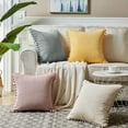 esafio Pack of 2 Boho Decorative Throw Pillow Covers with Pompoms