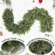thumbnail image 5 of Ganfancp 1 Pcs 5.9Ft Navidad Cedar Garland Artificial Verde Cedar Garland Faux Cedar Needles Garland para Hogar Chimenea Interior Exterior Fiesta Decoración Ofertas Del Día Liquidación X1 Ratán, 5 of 7
