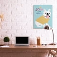 thumbnail image 2 of Stupell Industries Joie de Vivre French Phrase White Bulldog Pet Canvas Wall Art, 30 x 40, Design by Ginger Oliphant, 2 of 6