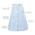 thumbnail image 4 of HALO SleepSack Wearable Blanket, Plushy Dots Velboa, Blue, Boys, Infant, Small, 0-6 Months, 4 of 4