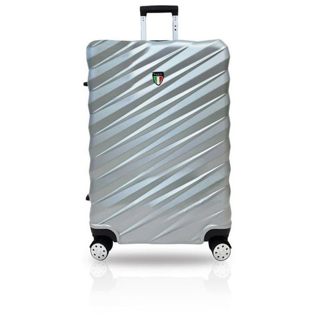 TUCCI T032428inSILWT 28 in. Storto T0324 ABS CarryOn Luggage, Silver