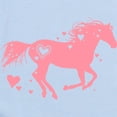 thumbnail image 2 of CafePress - Pink Galloping Heart Horse Body Suit - Baby Light Bodysuit, Size Newborn - 24 Months, 2 of 4