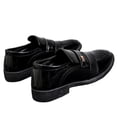 thumbnail image 5 of Zapatos de cuero para hombre, zapatos de vestir de negocios informales, zapatos de cuero negros transpirables para hombres jóvenes, 5 of 5