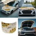 thumbnail image 7 of Yuyamidu Dragonfly Hood Cover for Cars Sedans Sunflower Auto Side View Mirror Covers Elastic Car Front Hood Cover Protector with Side Mirror Covers Set of 3 Daily Automobile Decor, 7 of 7