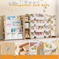 thumbnail image 3 of NEORIVER 4-in-1 Toy Storage Organizer for Kids – 12 Bins & 6 Shelves, Bookshelf and Toy Book Storage for Playroom, Bedroom, Nursery, 3 of 8