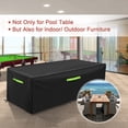 thumbnail image 3 of GEMITTO 7/8/9 ft Pool Table Cover, Waterproof Billiard Cover Polyester Fabric for Snooker Billiard Table (102x53x32in), 3 of 6