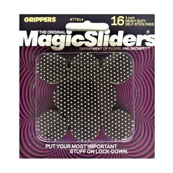 Magic Sliders 236840 1 in. Magic Gripper Sliders - Pack of 16