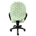 thumbnail image 3 of Abstract Office Chair Slipcover, Ethnic Moroccan Mosaic Style Stars with Contemporary Inner Dots Design, Protective Stretch Decorative Fabric Cover, Standard Size, Pale Green and White, by Ambesonne, 3 of 5