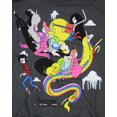 thumbnail image 2 of Cartoon Network Men's Adventure Time Rainbow Character Montage Graphic Print Adult Hoodie, 2 of 3