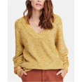 thumbnail image 1 of Free People - Suéter con cuello redondo para mujer, amarillo, pequeño Free People Pull-over, 1 of 2