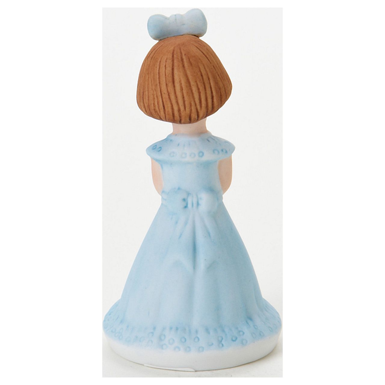 Growing Up Birthday Girls Brunette Age 2 Porcelain Bisque Figurine Q-GL648 - image 2 of 5