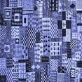 thumbnail image 1 of Ahgly Company Indoor Square Abstract Blue Contemporary Area Rugs, 6' Square, 1 of 4