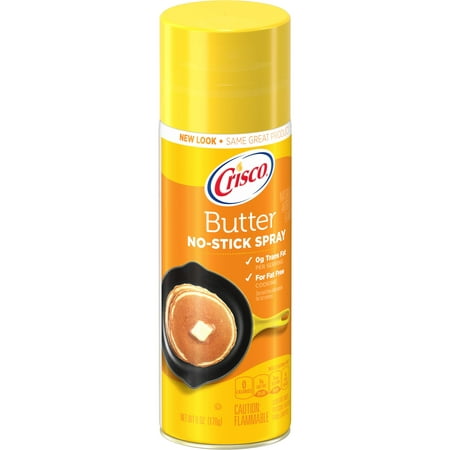(3 Pack) Crisco Butter Flavor No-Stick Cooking Spray,