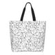 thumbnail image 1 of Disketp Black White Music Bolsa Tote Estampada para Mujer, Bolso de Hombro y de Mano para Compras y Viajes, 1 of 8