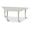 Driftwood/Key Lime, variant on Trapezoid Activity Table - 30" X 60", E-height - Driftwood Gray/Coastal Blue/Gray