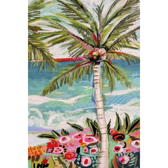 Art.com Palm Tree Wimsy II Art Print by Karen Fields, 16" x 24"