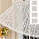 thumbnail image 1 of Lekihaqq Lace Curtain Valance Semi Sheer Embroidered Window Treatment Polyester White Rod Pocket Living Room Bedroom Kitchen Door Decor, 1 of 8
