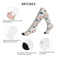 thumbnail image 5 of Lsque Sea Life 1 Pattern Sport Compression Socks for Men & Women 15-20 mmHg Knee High Nurse Pregnant Running Medical and Travel Athletic, 5 of 6