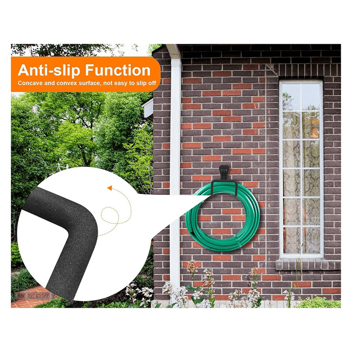 Holder - Hose Hanger Wall Mounted Water Hose Holder for Outside , Hose Reel Hose Hooks